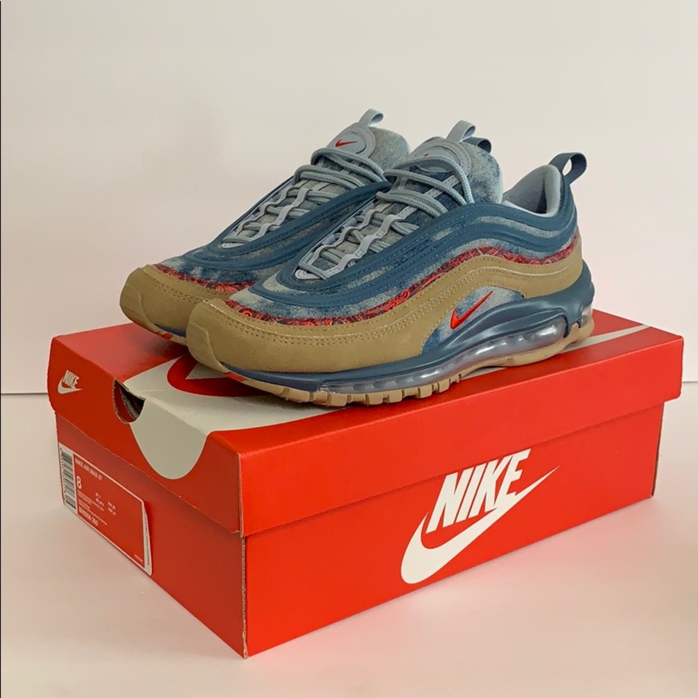 Nike Air Max 97 men size 8 denim sneakers shoes